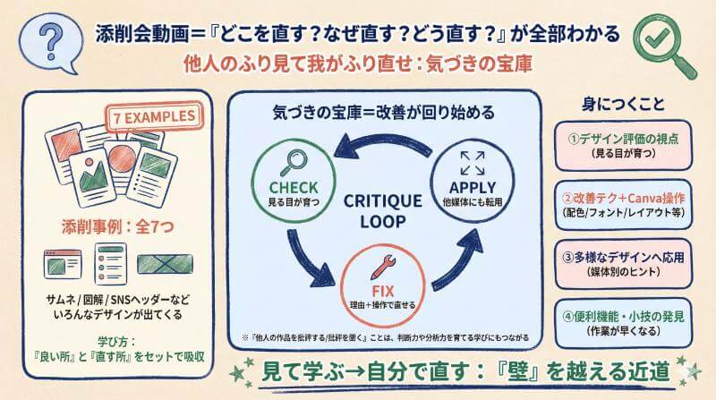 他人のふり見て我がふり直せ！「セミナー動画【添削会】」で何が身につく？