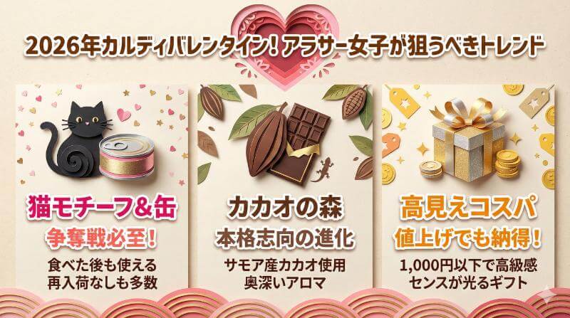 2026年は「猫モチーフ」と「缶」が争奪戦の予感