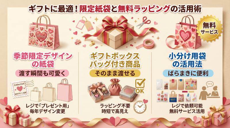 ギフトに最適！限定紙袋と無料ラッピングの活用術
