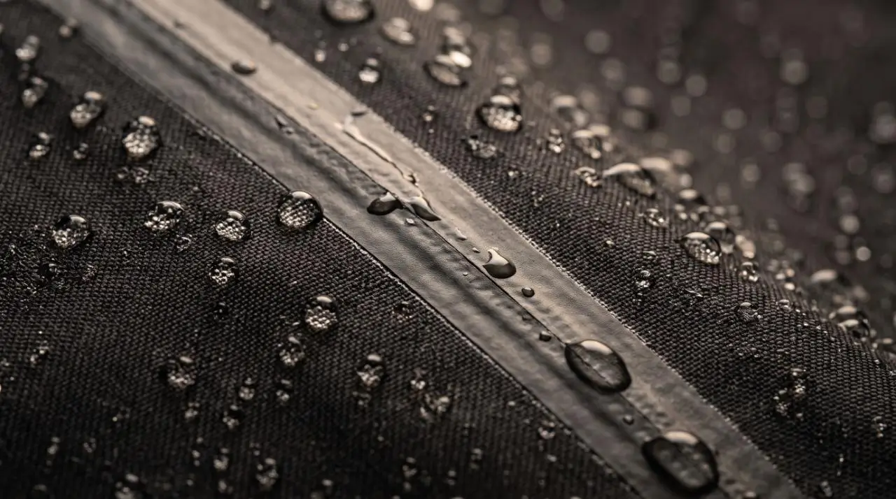 Technical Rainwear Fabric Close Up